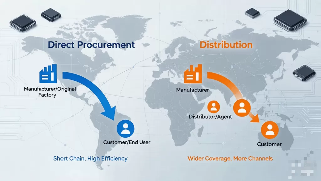 Understanding Global Component Supply Chains: Direct vs Distribution